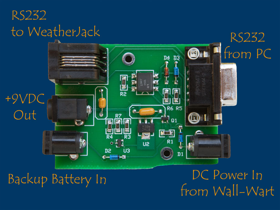 Close-up of WeatherJack precision power supply